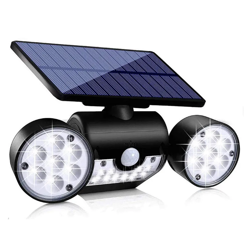 3 mode channel design wall LED road garden outdoor waterproof IP65 motion sensor solar light