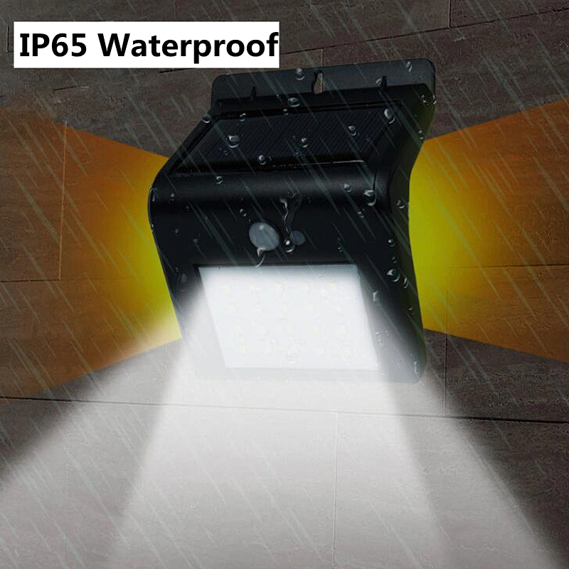 New design street lights outdoor 16 LED motion sensor wall waterproof IP65 solar light