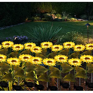 Sunflower outdoor waterproof IP65 LED garden decorative solar light