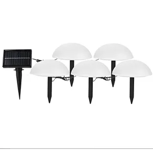 LED waterproof IP65 lawn landscape 1 with 5 LED hemisphere outside solar light