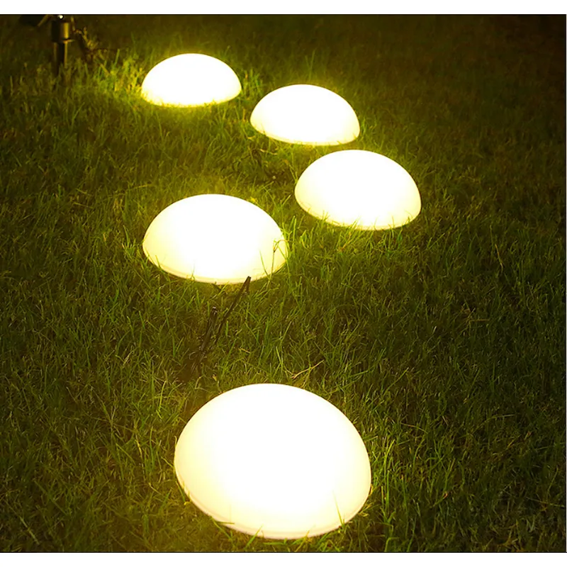 LED waterproof IP65 lawn landscape 1 with 5 LED hemisphere outside solar light