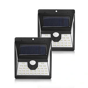 Street light lamp 40 LED waterproof IP65 motion sensor solar outdoor wall lights