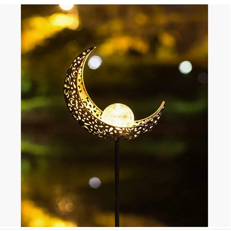 Backyard waterproof moon lamp decoration LED solar light
