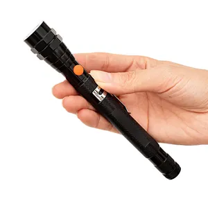 3 LED aluminium alloy magnetic pickup flexible telescoping tool flashlight with hook