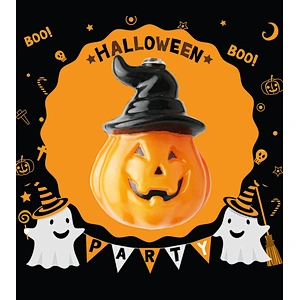Halloween LED 3A battery operated smiley pumpkin 3.8 metres 20 LED outdoor string lights