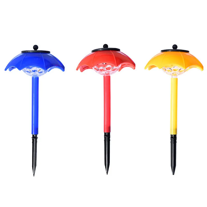 Outdoor landscape garden street LED umbrella courtyard solar light