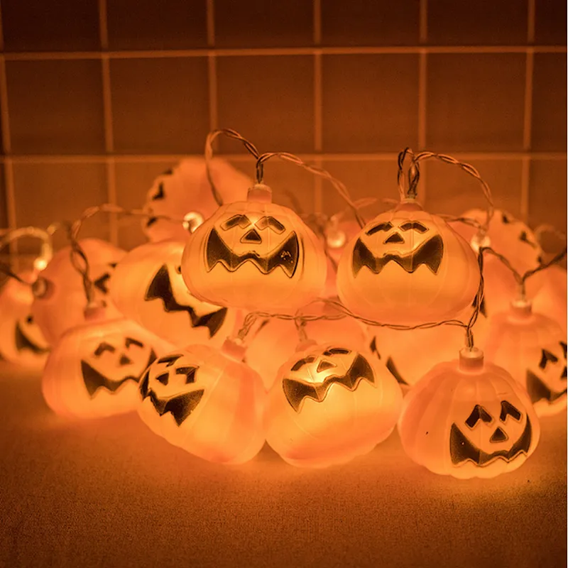 Halloween decoration light LED pumpkin 2m 20 LED for party battery operated string outdoor lights