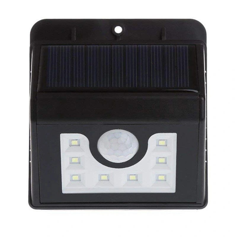 Waterproof IP65 8 LED for house outdoor LED wall lights motion sensor solar light