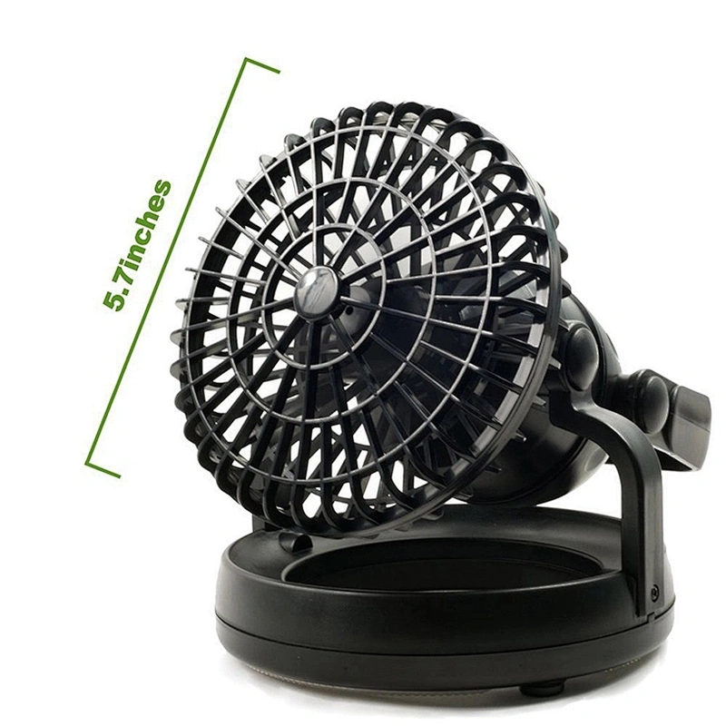 Portable Rechargeable Led Ceiling Fan Light 6.25*6.25*7.25 Inches Wall-mounted Fan Light With LED Light