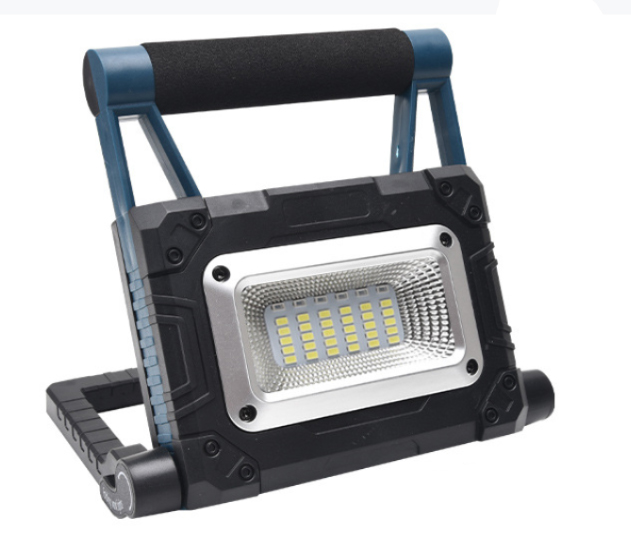 Portable outdoor usb rechargeable cob led work light waterproof foldable solar charging work light for camping