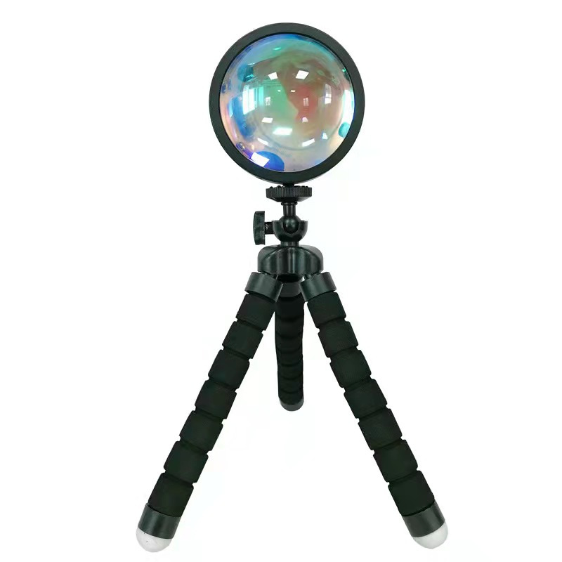 RGB 16 color led projector lamp rainbow night light 4 modes tripod sunset lamp