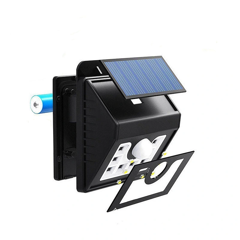 Waterproof IP65 8 LED for house outdoor LED wall lights motion sensor solar light