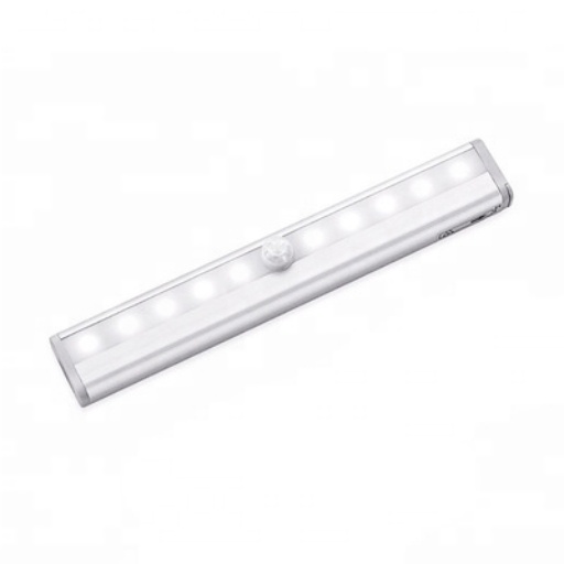 LED Rechargeable Motion Sensor Night Light with Stick-on Magnetic Strip for Closet Wardrobe Cabinet