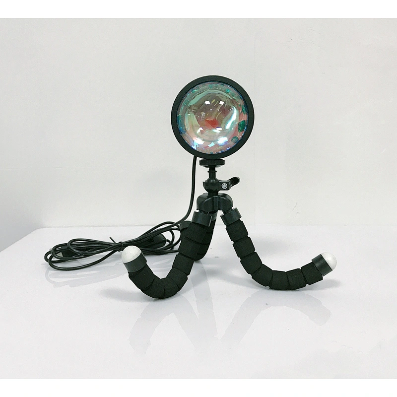 RGB 16 color led projector lamp rainbow night light 4 modes tripod sunset lamp