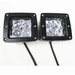 Cree 12w working light 12-24v driving lights with RGB halo ring amber white led work light