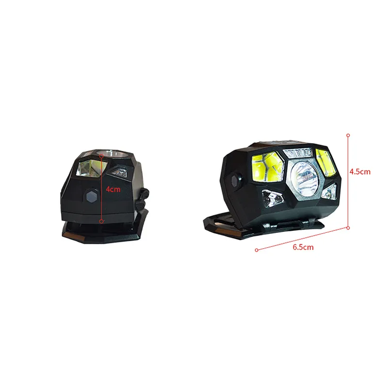 Adjustable 5-mode LED USB rechargeable waterproof infrared motion sensor headlamp