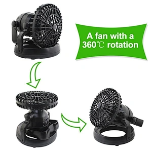 Portable Rechargeable Led Ceiling Fan Light 6.25*6.25*7.25 Inches Wall-mounted Fan Light With LED Light