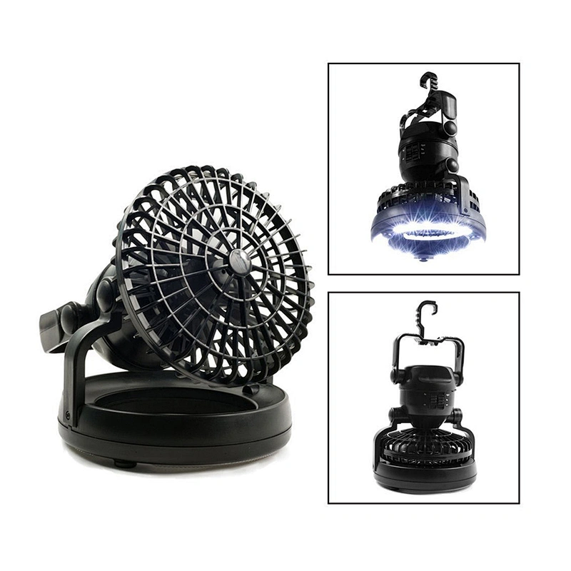 Portable Rechargeable Led Ceiling Fan Light 6.25*6.25*7.25 Inches Wall-mounted Fan Light With LED Light