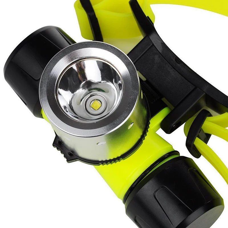XML-T6 waterproof led headlight 800 lumens underwater torch rechargeable diving headlamp