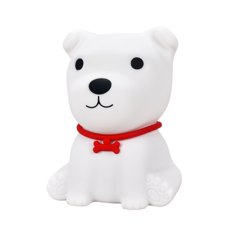 USB Rechargeable Silicone Night Light with Touch Sensor-Portable Puppy Lamp