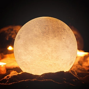 Hot selling colors changing ABS 3d printing moon table lamp