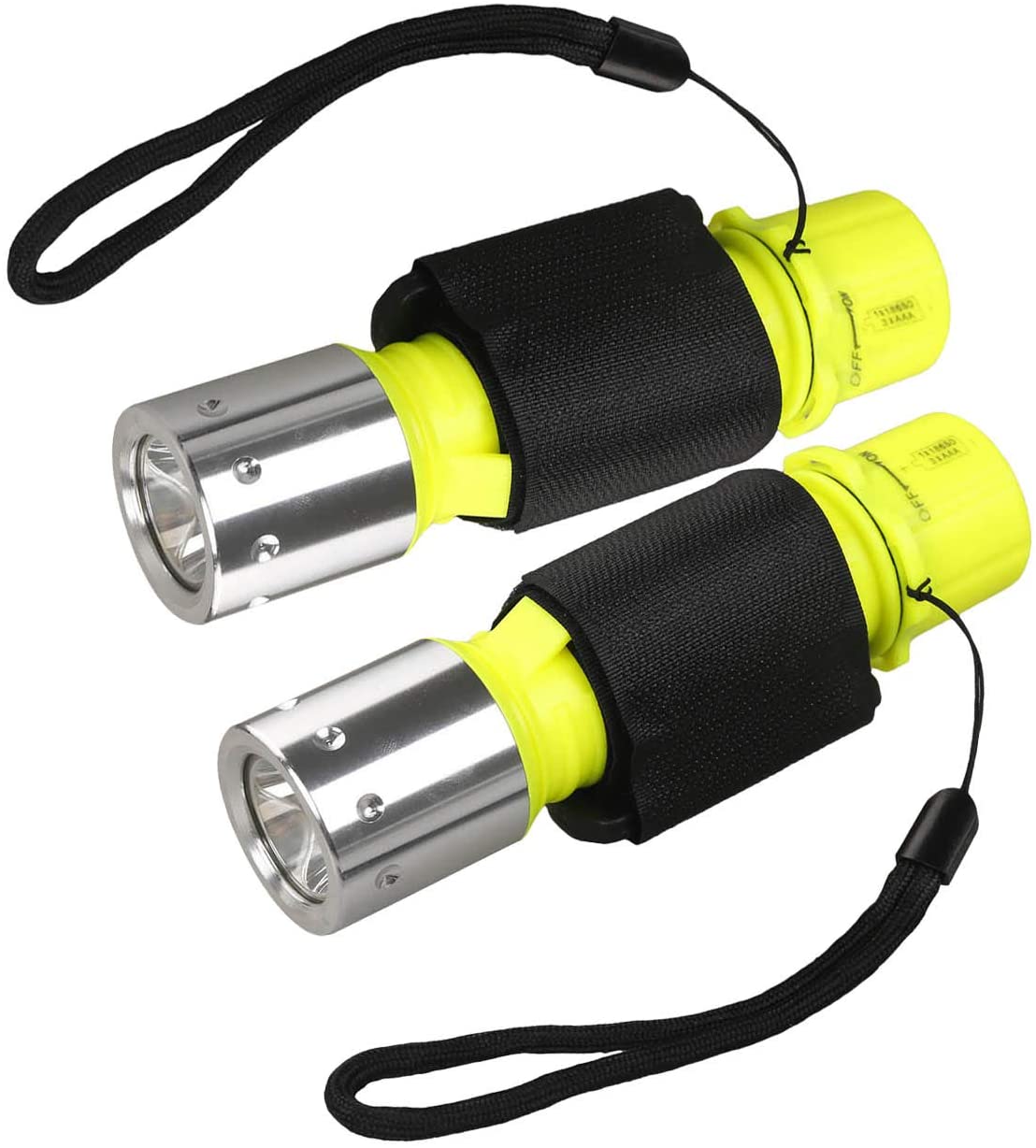 3 Mode high quality underwater LED flashlight waterproof IP68 torch scuba diving