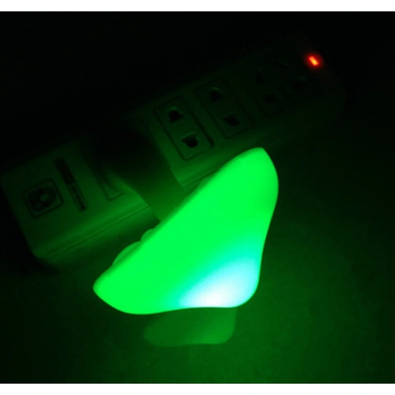 Custom night light mushroom plug in wall babies room 4 color automatic sensor for children