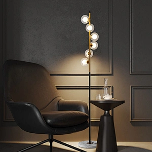 Customized saturn floor lamp modern hotel bedroom bedside standing for interior decoration