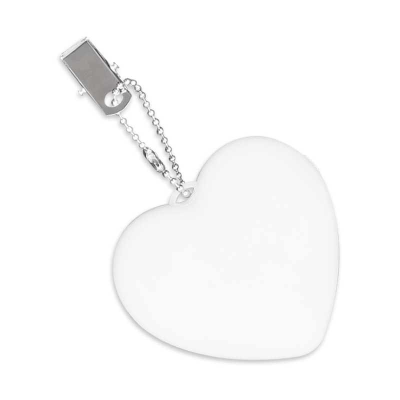 Custom mini heart shape battery powered night light portable LED touch hand bag light