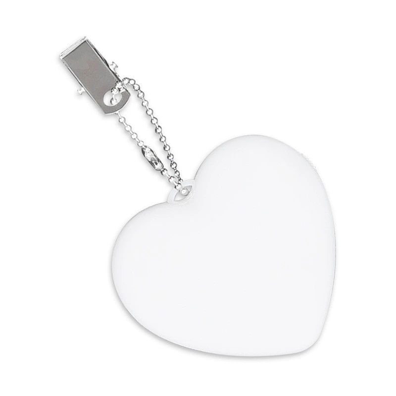 Custom mini heart shape battery powered night light portable LED touch hand bag light