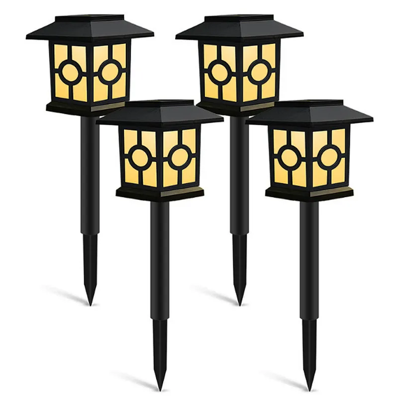 Pathway yard LED light solar powered lights garden landscape smart security