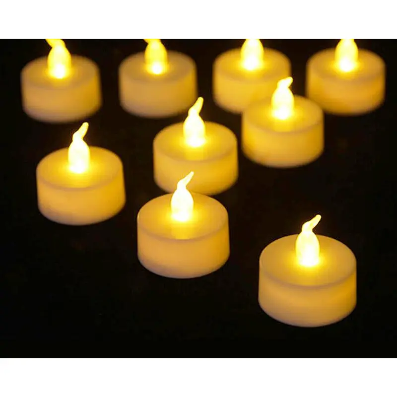 Multicolor 12pack wedding electric Christmas waterproof convenient battery LED candle tea light