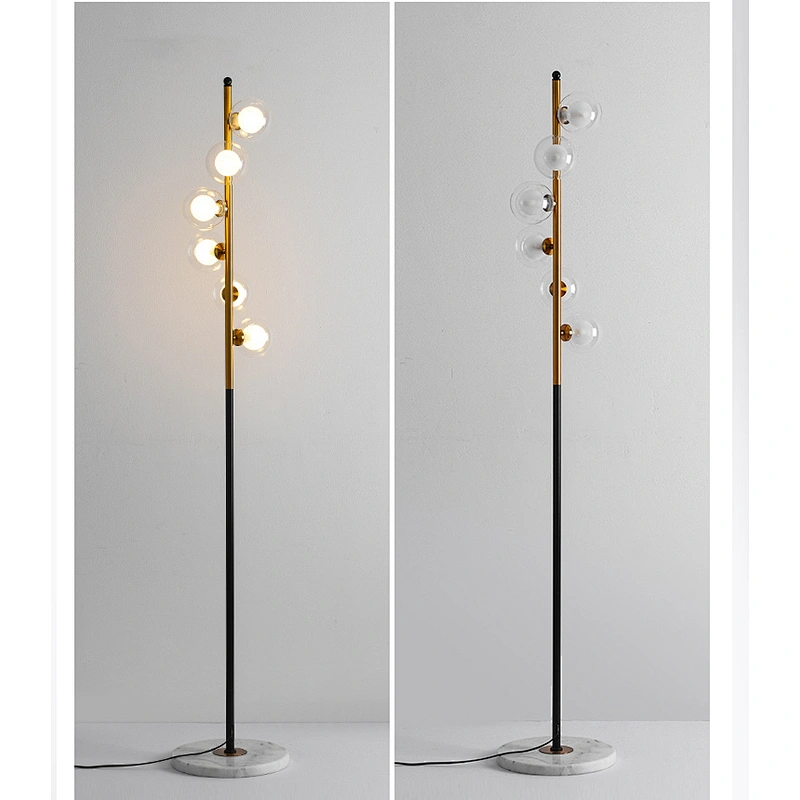 Customized saturn floor lamp modern hotel bedroom bedside standing for interior decoration