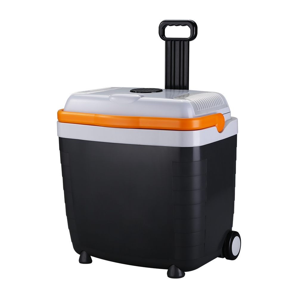 Evercool Travel Home Use 12V DC 110V AC ETL Thermoelectric Cooler And Warmer Mini Portable Fridge Car With Puller And Wheels