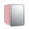 4L New OEM CE Portable Skin Care Makeup Beauty Cosmetic Cooler Cost Refrigerator LED Light Mini Fridge With Mirror For Skincare