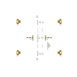 WPKC-05 Outswing Casement Window Hardware System with Spindle Handle