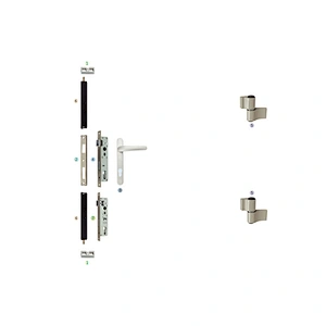 PKM-01 Aluminum Casement Door Hardware Swing Door Parts