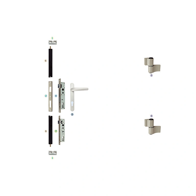 PKM-01 Aluminum Casement Door Hardware Swing Door Parts