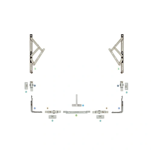 XXC-03 Awing Window Hardware Accessories Multi-point lock Window Hardware System