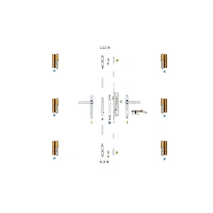 PKM-03 Double Sash Swing Casement Window Hardware System