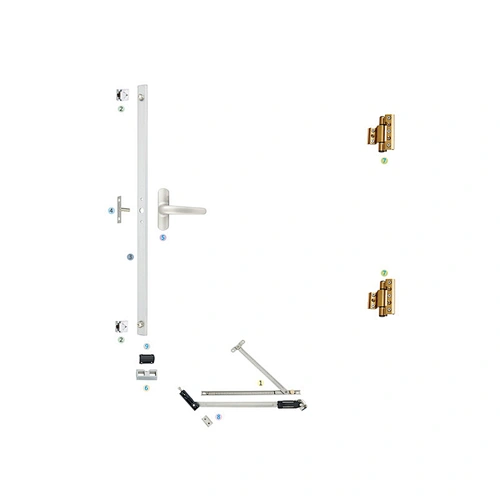 WPKC-02 Outswing Casement Window Hardware System for European C Groove Profile