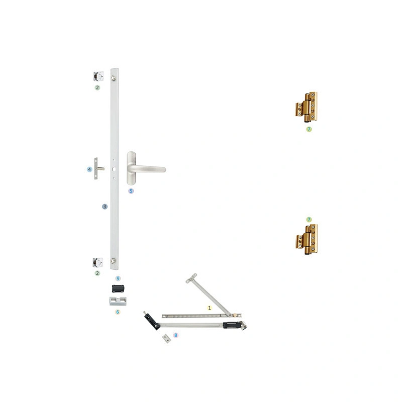 WPKC-02 Outswing Casement Window Hardware System for European C Groove Profile