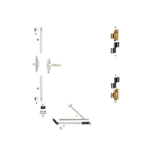 WPKC-02 Outswing Casement Window Hardware System for European C Groove Profile