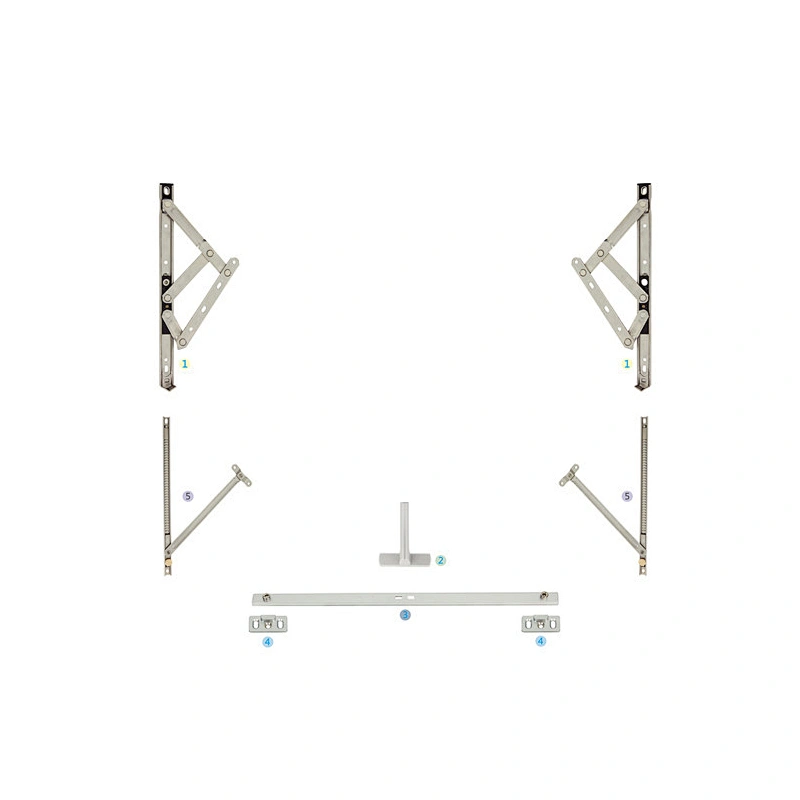 XXC-01 Outswing Awning Window Hardware System Multi-point Lock Awning Window Parts