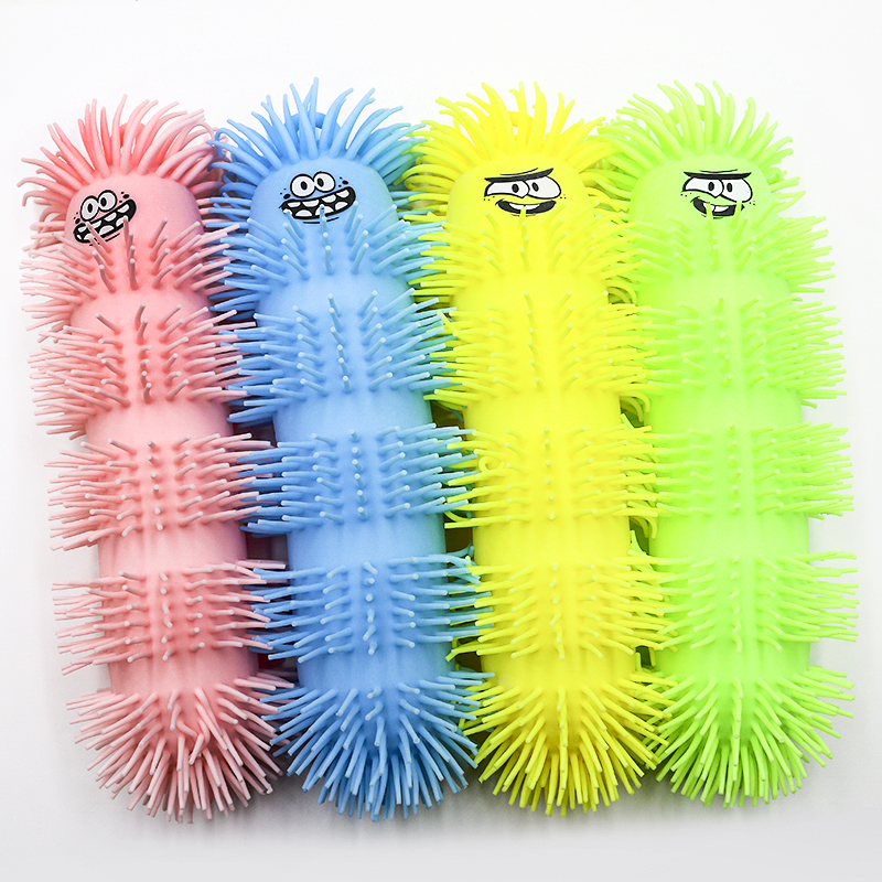 Light Up Large Puffer Caterpillar Toy