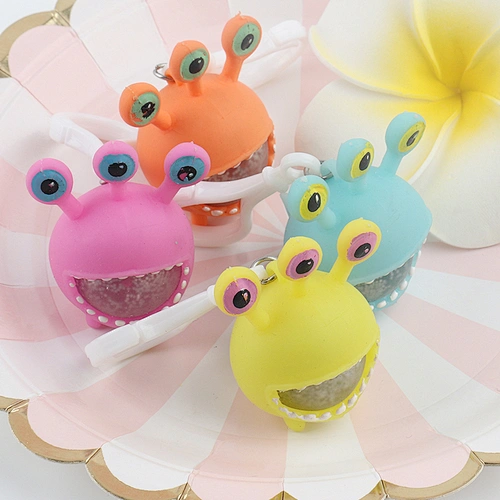 Cute Little Monster Squeeze Keyring