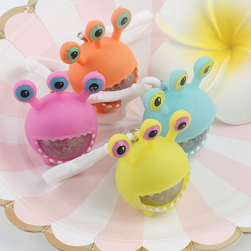 Cute Little Monster Squeeze Keyring
