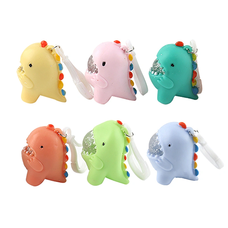 Soft Squishy Dino Keychain