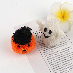 Light Up Halloween Puffer Ball Toy