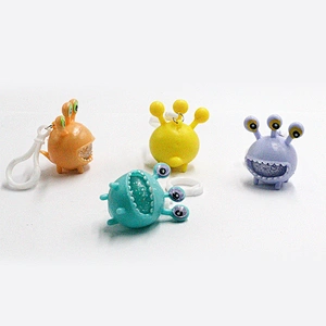 Cute Little Monster Squeeze Keyring
